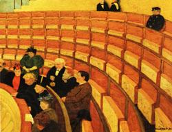 Felix Vallotton The Third Gallery at the Theatre du Chatelet Spain oil painting art